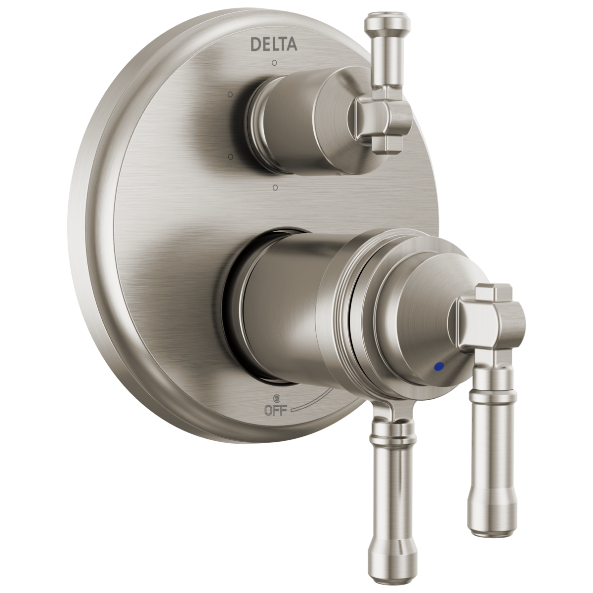 DELTA Broderick 17T Series Integrated Diverter Trim 6-Setting — Lumicoat® Stainless
