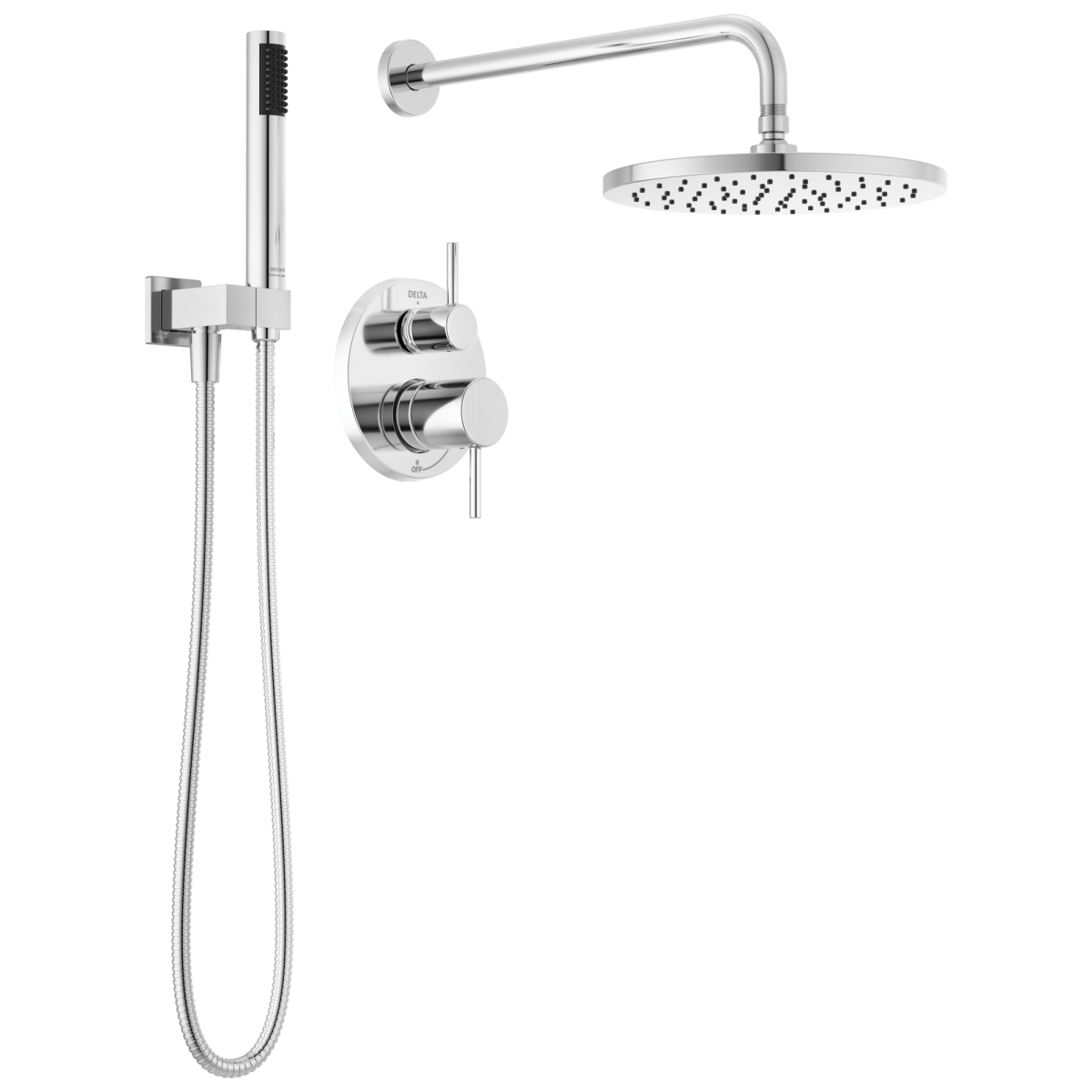 DELTA Modern Monitor 14 Series Shower with Raincan & Hand Shower — Chrome