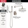 DELTA Modern Monitor 14 Series Shower with Raincan & Hand Shower — Spotshield Brushed Nickel