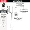 DELTA Modern Monitor 14 Series Shower with Raincan & Hand Shower — Chrome