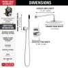 DELTA Modern Monitor 14 Series Shower with Raincan & Hand Shower — Chrome
