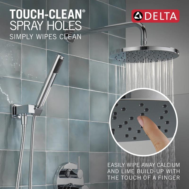 DELTA Modern Monitor 14 Series Shower with Raincan & Hand Shower — Chrome