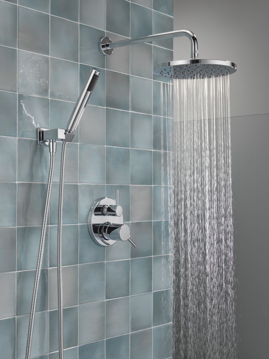 DELTA Modern Monitor 14 Series Shower with Raincan & Hand Shower — Chrome