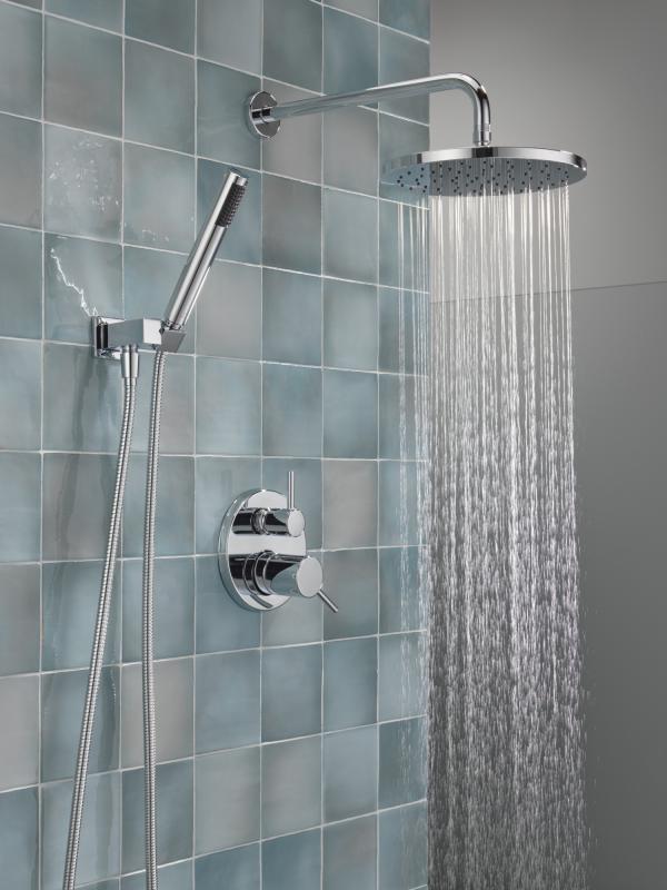 DELTA Modern Monitor 14 Series Shower with Raincan & Hand Shower — Chrome