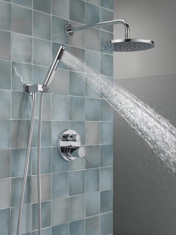 DELTA Modern Monitor 14 Series Shower with Raincan & Hand Shower — Chrome