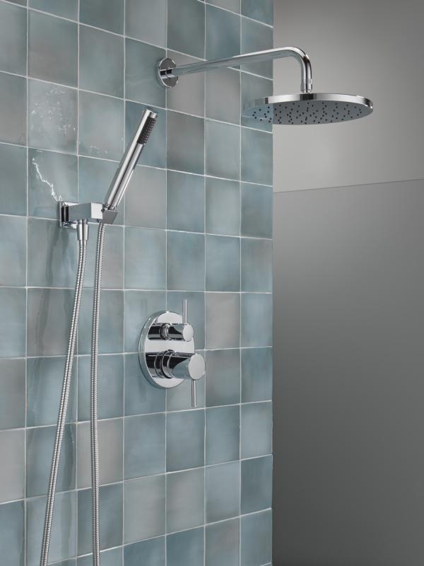 DELTA Modern Monitor 14 Series Shower with Raincan & Hand Shower — Chrome