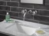 DELTA Trinsic Two Handle Wall Mount Bathroom Faucet — Chrome