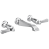 DELTA Dorval Two Handle Wall Mount Bathroom Faucet Trim Only — Chrome