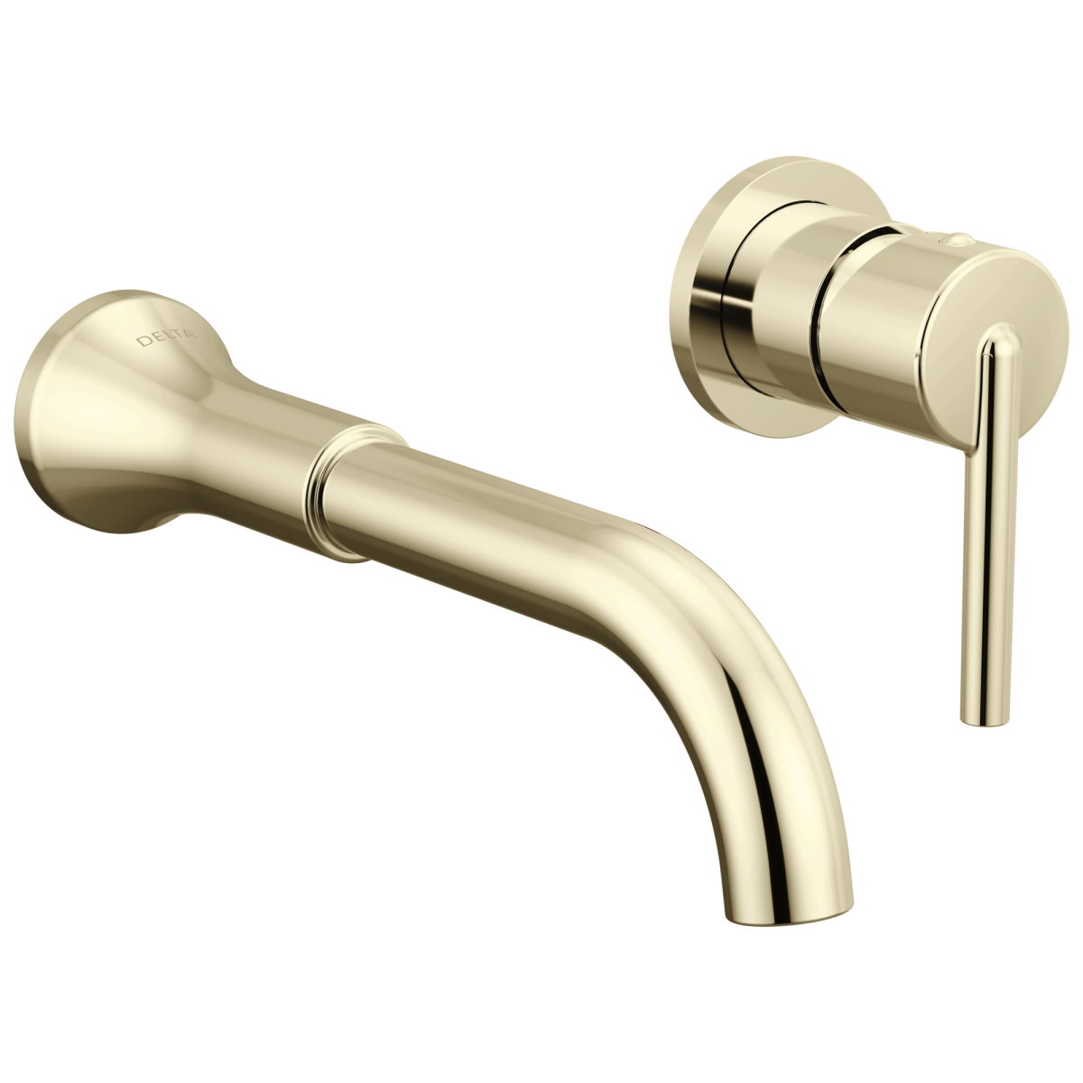 DELTA Trinsic Single Handle Mount Bathroom Faucet — Polished Nickel