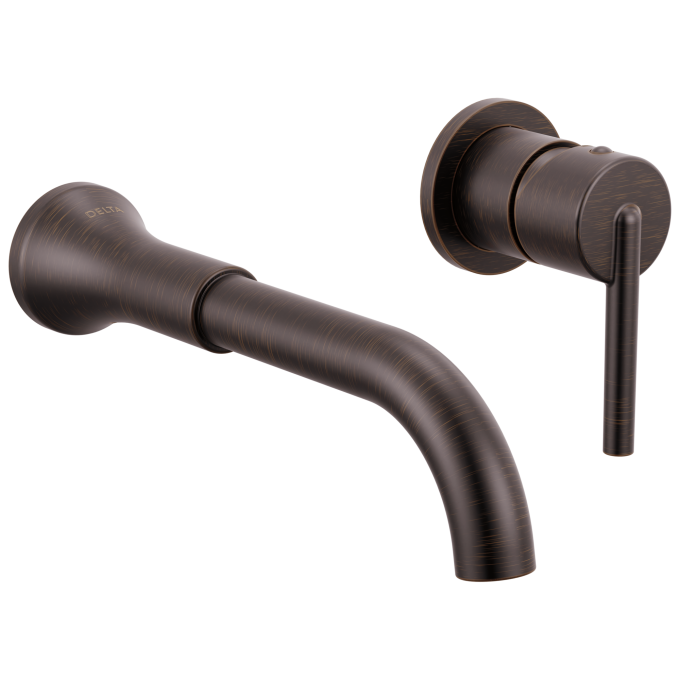 DELTA Trinsic Single Handle Wall Mount Bathroom Faucet Trim — Venetian Bronze