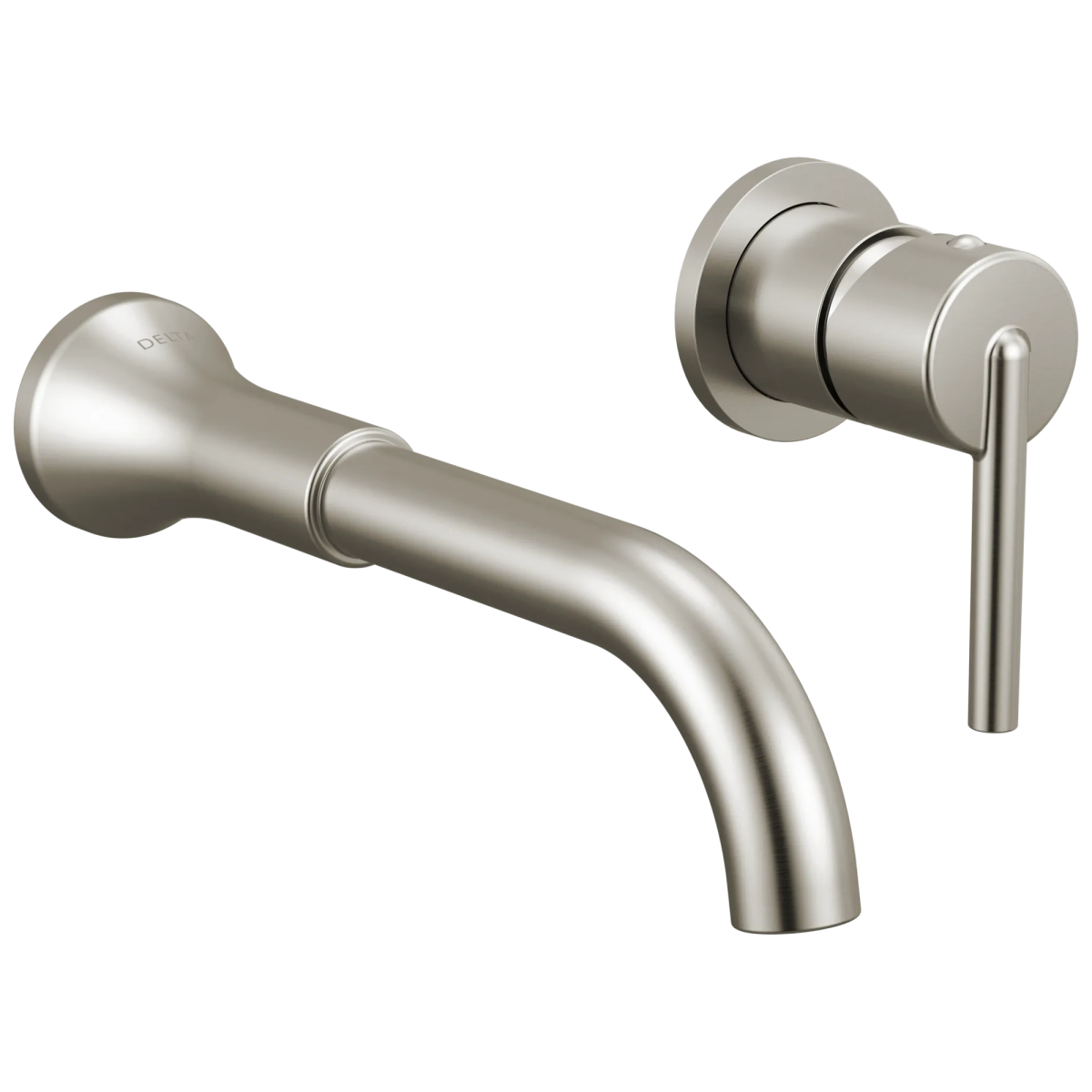 DELTA Trinsic Single Handle Wall Mount Bathroom Faucet Trim — Stainless