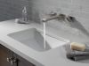 DELTA Ara Two Handle Wall Mount Bathroom Faucet Trim — Stainless
