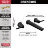 DELTA Galeon Two Handle Wall Mount Bathroom Faucet — Matte Black