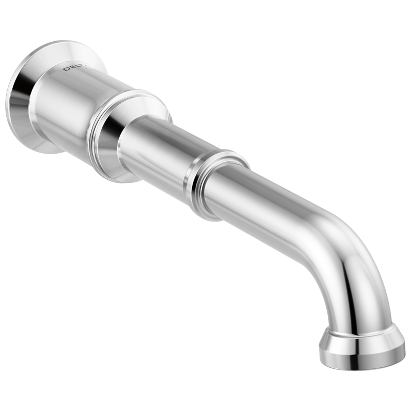 DELTA Broderick Two Handle Wall Mount Bathroom Faucet Trim - Less Handles — Lumicoat® Chrome