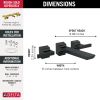 DELTA Pivotal Two-Handle Wall Mount Bathroom Faucet Trim — Matte Black