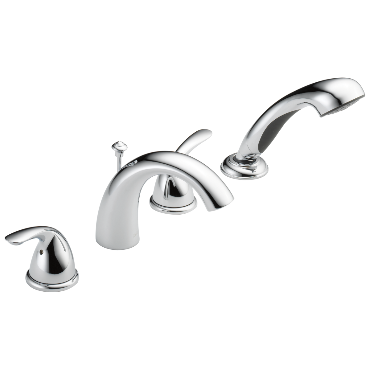 DELTA Classic Roman Tub with Hand Shower Trim — Chrome