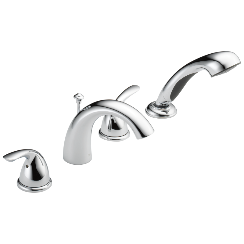 DELTA Classic Roman Tub with Hand Shower Trim — Chrome