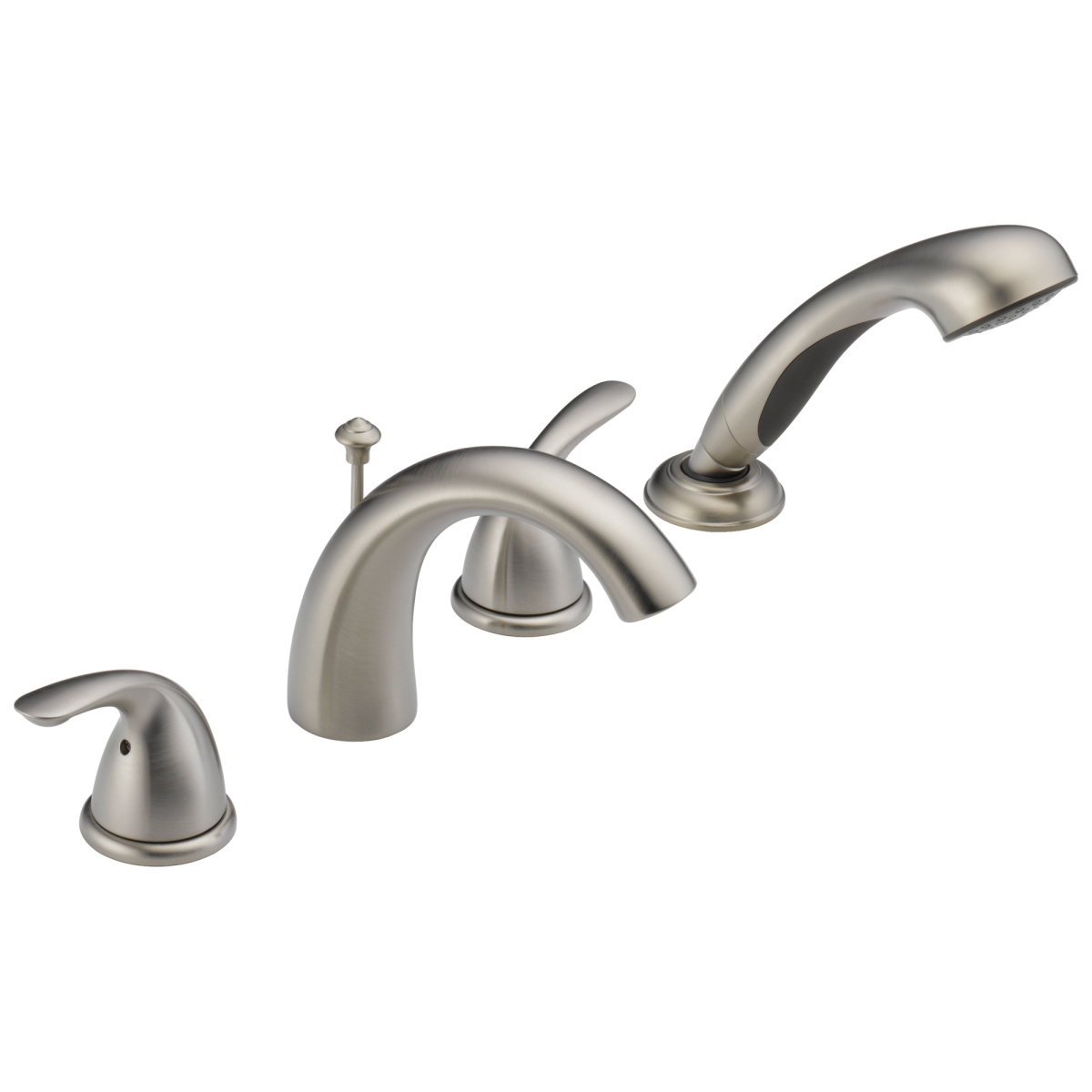 DELTA Classic Roman Tub with Hand Shower Trim — Stainless
