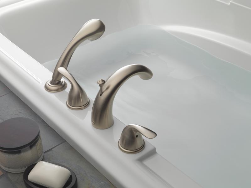 DELTA Classic Roman Tub with Hand Shower Trim — Stainless