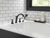 DELTA Woodhurst Roman Tub with Hand Shower Trim — Matte Black