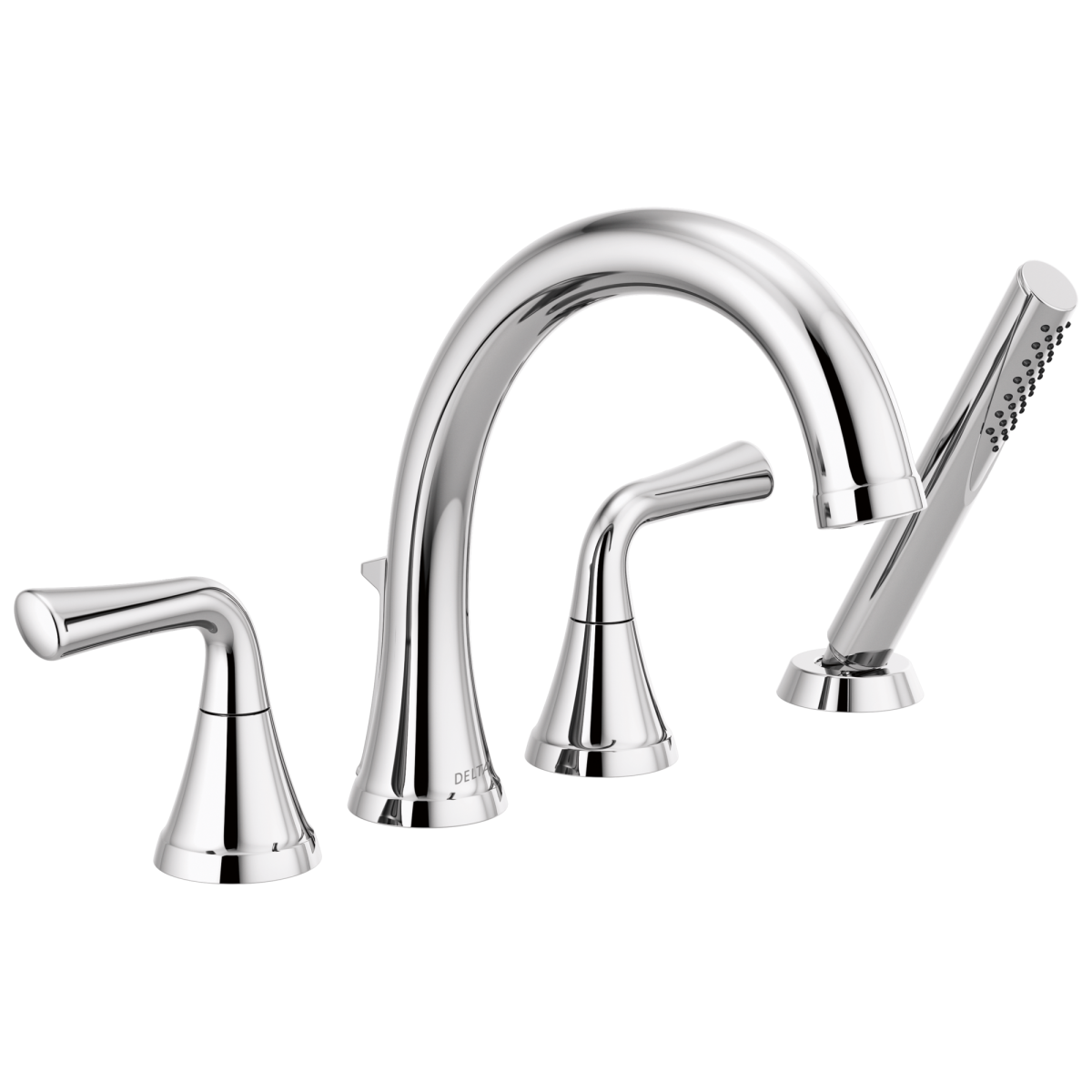 DELTA Kayra Roman Tub Trim with Hand Shower — Chrome