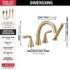 DELTA Kayra Roman Tub Trim With Hand Shower — Champagne Bronze