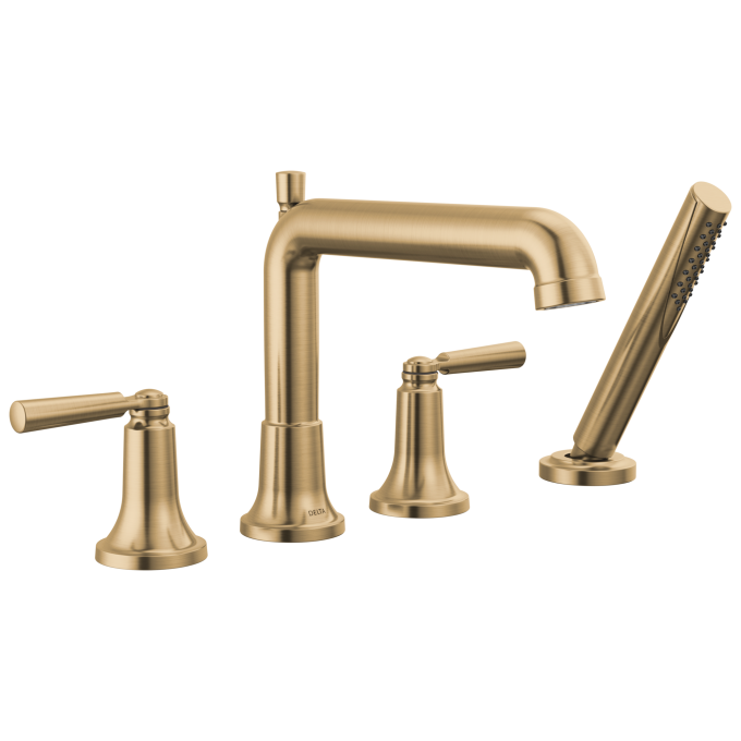 DELTA Saylor Roman Tub Trim with Hand Shower — Champagne Bronze