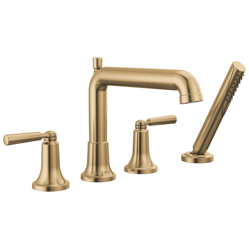 DELTA Saylor Roman Tub Trim with Hand Shower — Champagne Bronze
