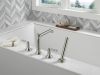 DELTA Saylor Roman Tub Trim with Hand Shower — Stainless