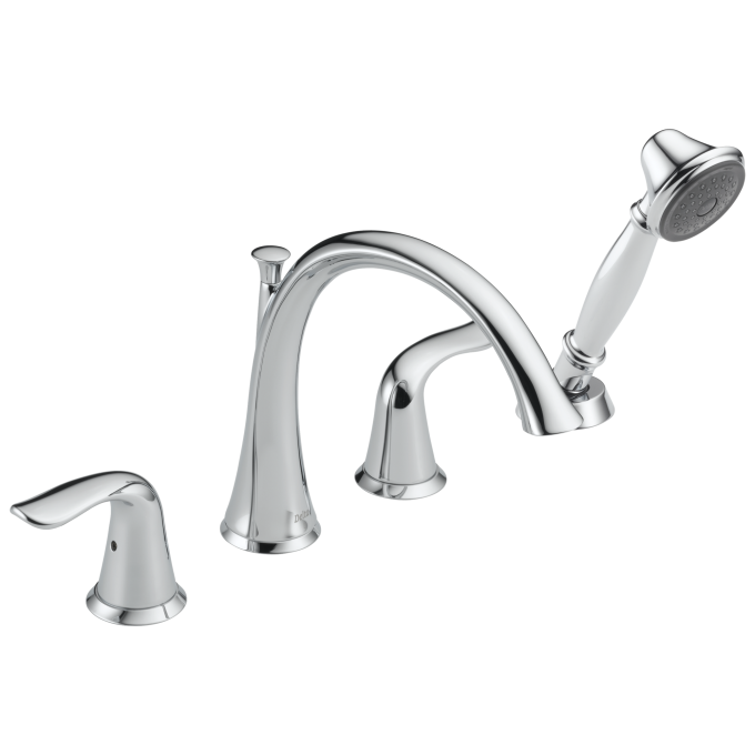 DELTA Lahara Roman Tub with Handshower Trim — Chrome