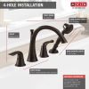 DELTA Lahara Roman Tub with Handshower Trim — Venetian Bronze