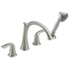 DELTA Lahara Roman Tub with Handshower Trim — Stainless