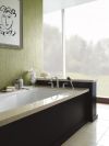 DELTA Lahara Roman Tub with Handshower Trim — Stainless