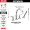 DELTA Altado Roman Tub Trim with Hand Shower — Chrome