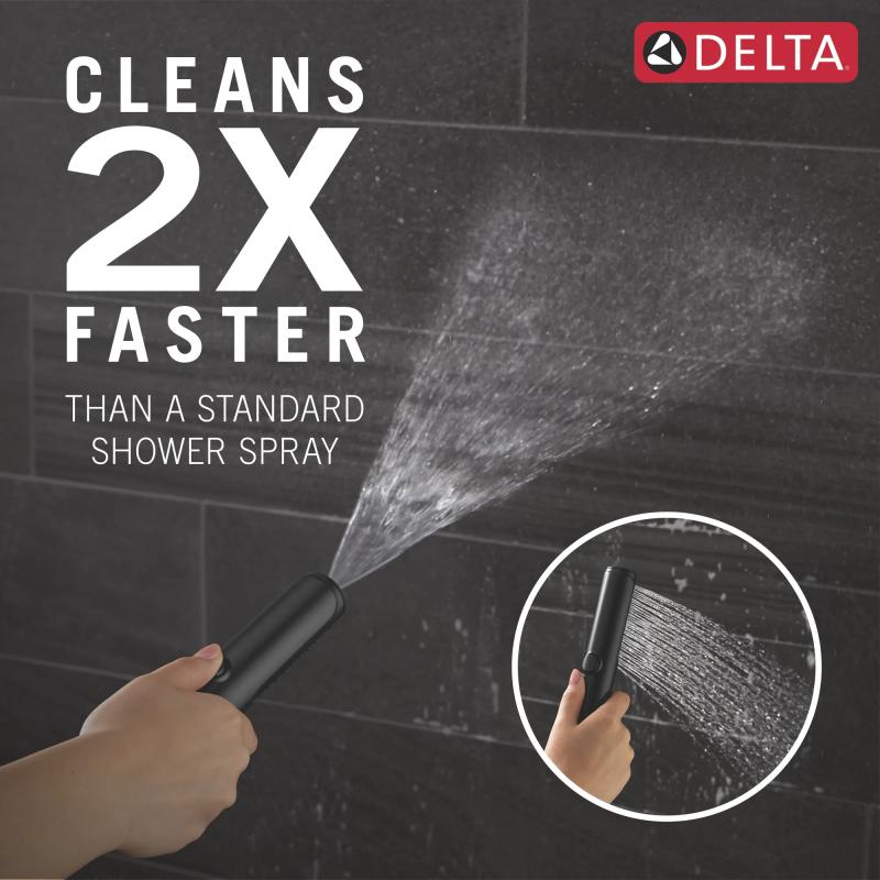 DELTA Bonacci Floor Mount Tub Filler Trim — Matte Black