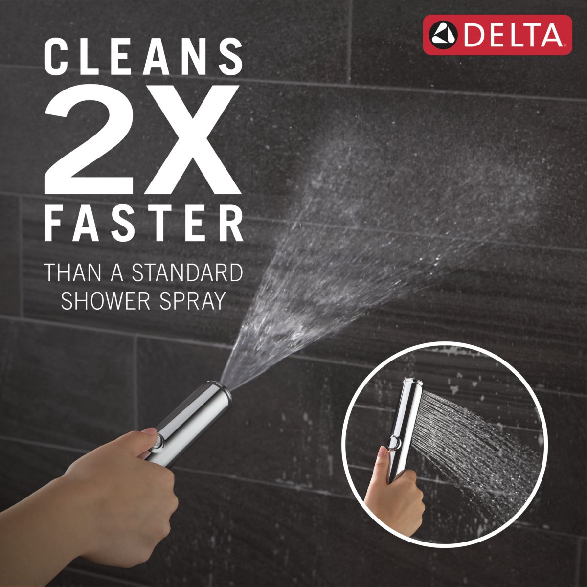 DELTA Bonacci Floor Mount Tub Filler Trim — Lumicoat® Chrome