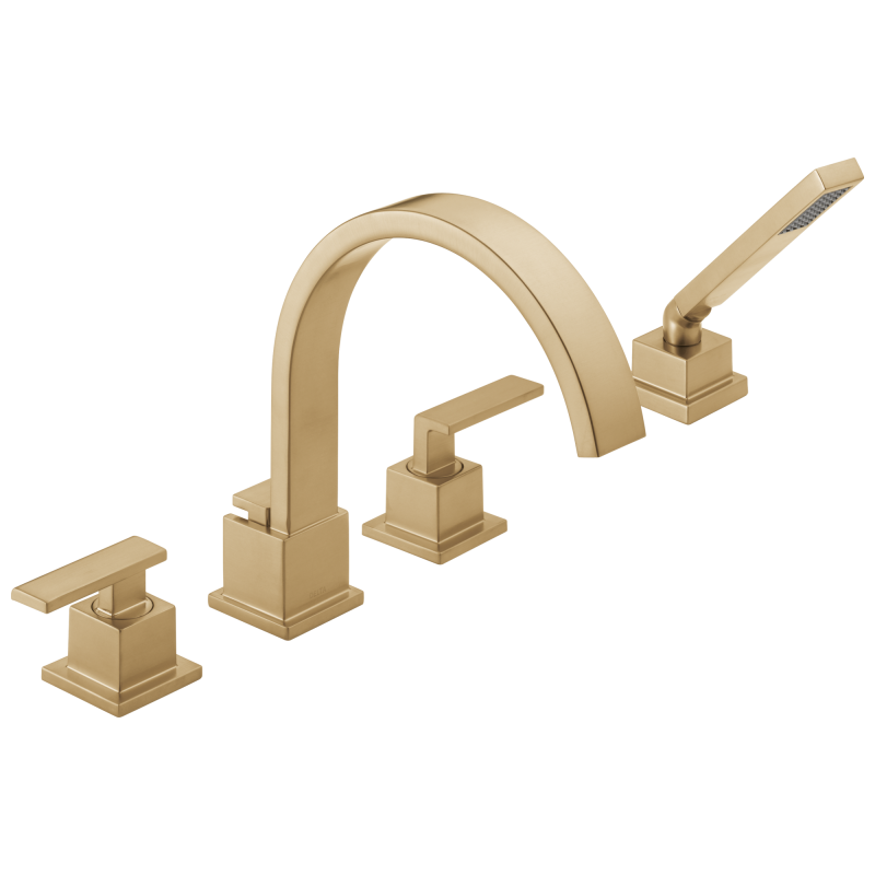 DELTA Vero Roman Tub Trim with Hand Shower — Champagne Bronze