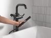 DELTA Trinsic Floor Mount Tub Filler — Matte Black