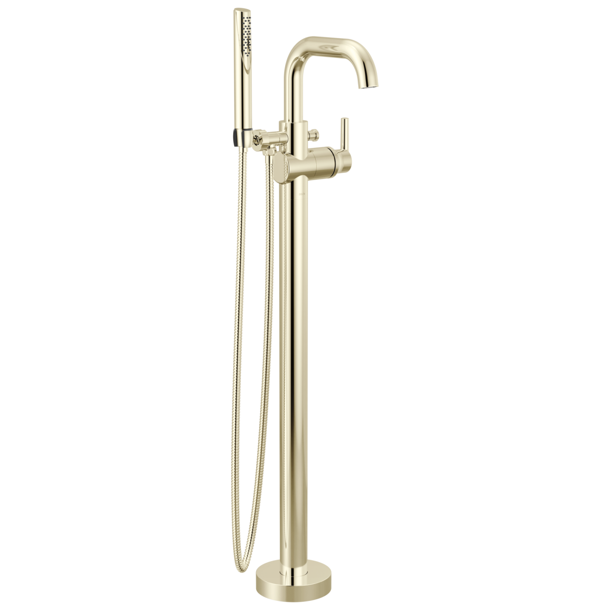 DELTA Trinsic Floor Mount Tub Filler — Polished Nickel
