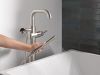 DELTA Trinsic Floor Mount Tub Filler — Stainless