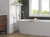 DELTA Trinsic Floor Mount Tub Filler — Stainless