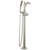 DELTA Dorval Single Handle Floor Mount Tub Filler Trim - Less Handle — Stainless
