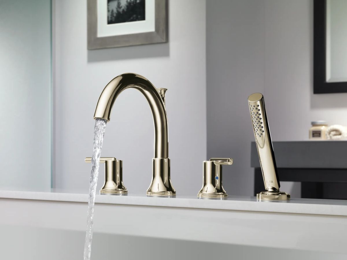 DELTA Trinsic Roman Tub Trim — Polished Nickel