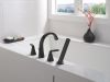 DELTA Lineax Roman Tub Trim with Hand Shower — Matte Black