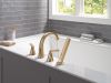 DELTA Lineax Roman Tub Trim with Hand Shower — Champagne Bronze