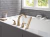 DELTA Lineax Roman Tub Trim with Hand Shower — Champagne Bronze