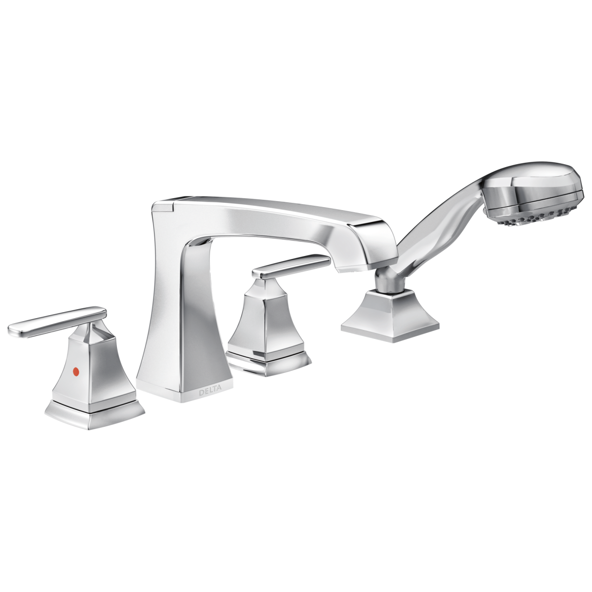 DELTA Ashlyn Roman Tub with Hand Shower Trim — Chrome