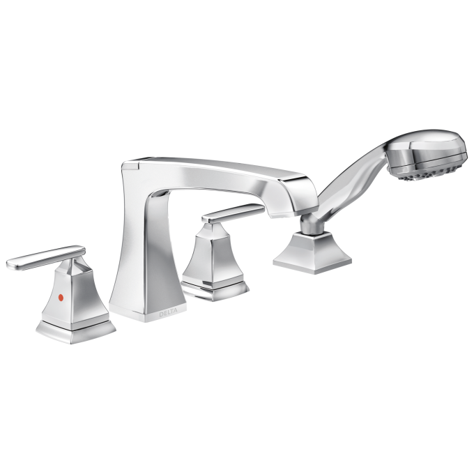 DELTA Ashlyn Roman Tub with Hand Shower Trim — Chrome