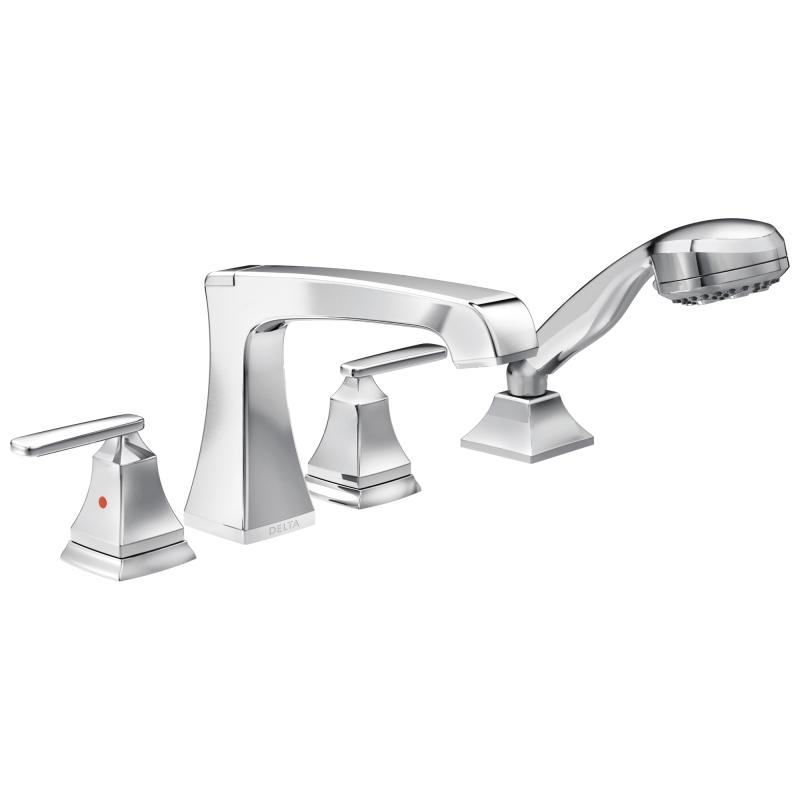 DELTA Ashlyn Roman Tub with Hand Shower Trim — Chrome