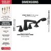 DELTA Ashlyn Roman Tub Trim with Hand Shower — Matte Black